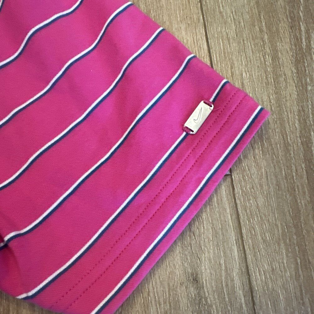 Nike‎ Men's Custom Athlete Dri Fit Pink Stripe Short Sleeve Polo Sm-Med* NWT - Picture 10 of 11